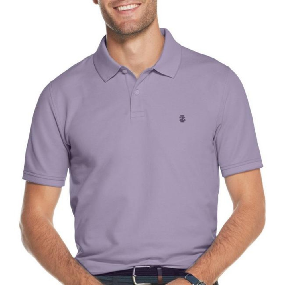 Izod Advantage Men’s Stretch Polo Light Purple. S-14